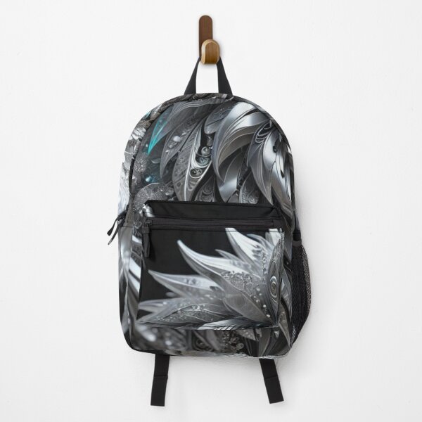 Item preview, Silver Moon Wolf in Ornate Patterns designed and sold by Harmonic_Layers.