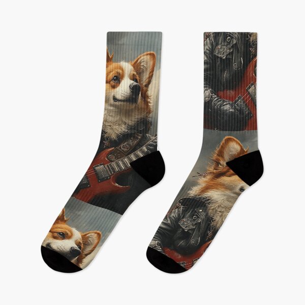Item preview, Heavy Metal Corgi - Animal Art designed and sold by Chrisjeffries24.