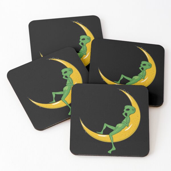 Item preview, Alien resting on the moon designed and sold by Joncasmiart.