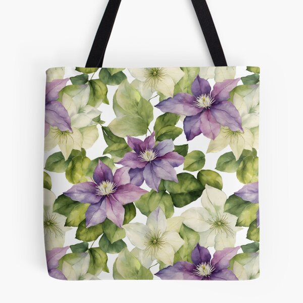 Item preview, Sweet White Purple Clematis designed and sold by Tina Veenstra.