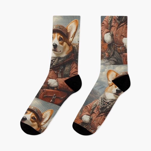 Item preview, Swiss Alps Hiking Outdoor Corgi - Animal Art designed and sold by Chrisjeffries24.