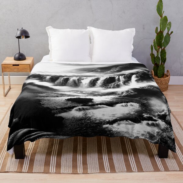 Item preview, Home Decor Waterfalls Black & White designed and sold by M&M Lifestyle Hub.