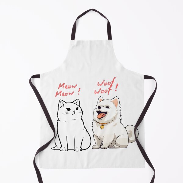 Item preview, Meow Meow! Woof Woof! Funny Cat & Dog Best Friends Design designed and sold by World-Shop25.