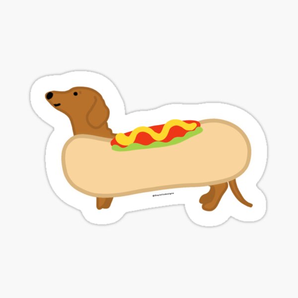 Artikel-Vorschau von Dackel-Hotdog, designt und verkauft von Dayielizdesigns.