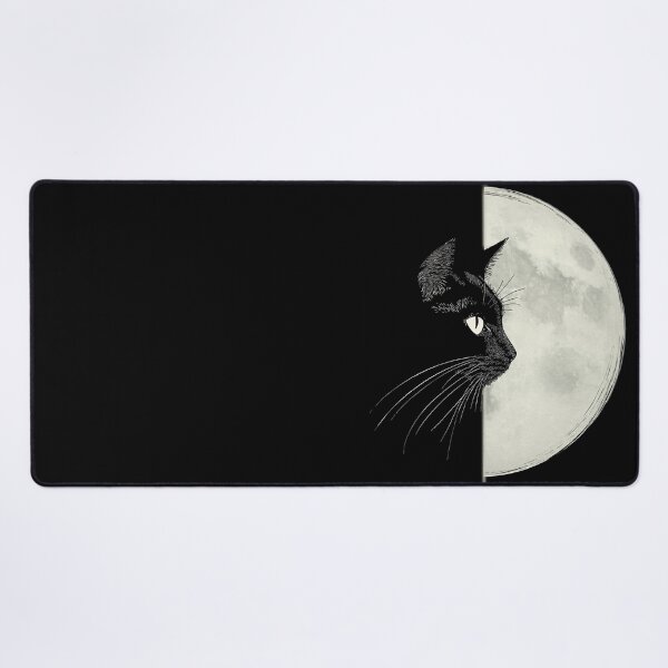 Artikelvorschau, Die dunkle Seite der schwarzen Katze, der Katze und des Mondes entworfen und verkauft von BrightStreet.