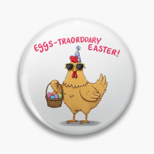 Item preview, Funny Chicken with Easter Eggs designed and sold by Drevorezkin.