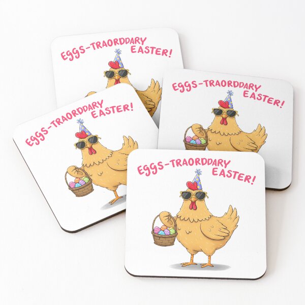 Item preview, Funny Chicken with Easter Eggs designed and sold by Drevorezkin.