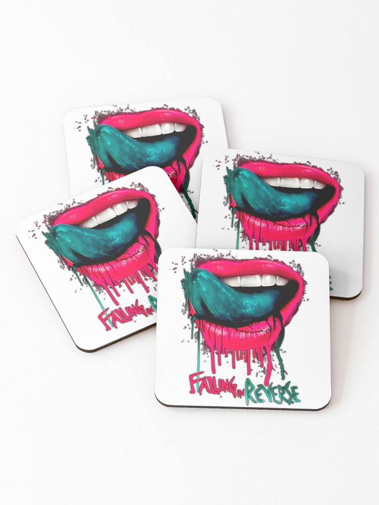 Thumbnail 1 of 5, Coasters (Set of 4), Falling In Reverse designed and sold by Design-Pricks.