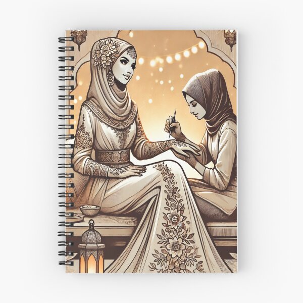 Item preview, Muslimah Henna Art - Elegant Islamic Beauty Illustration designed and sold by AkilaCreations .