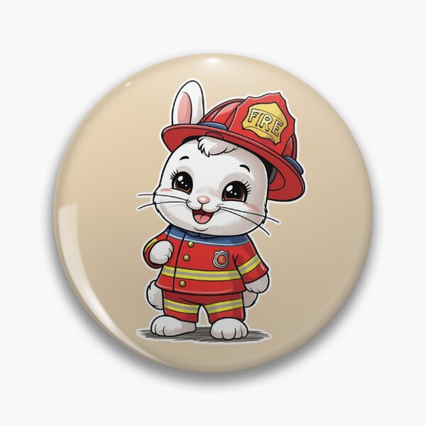 Item preview, Easter Bunny the Fireman designed and sold by Nature's Palette.