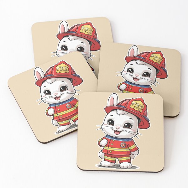 Item preview, Easter Bunny the Fireman designed and sold by Nature's Palette.