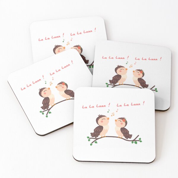 Item preview, La La Laaa!  Cute Singing Birds on a Branch designed and sold by World-Shop25.