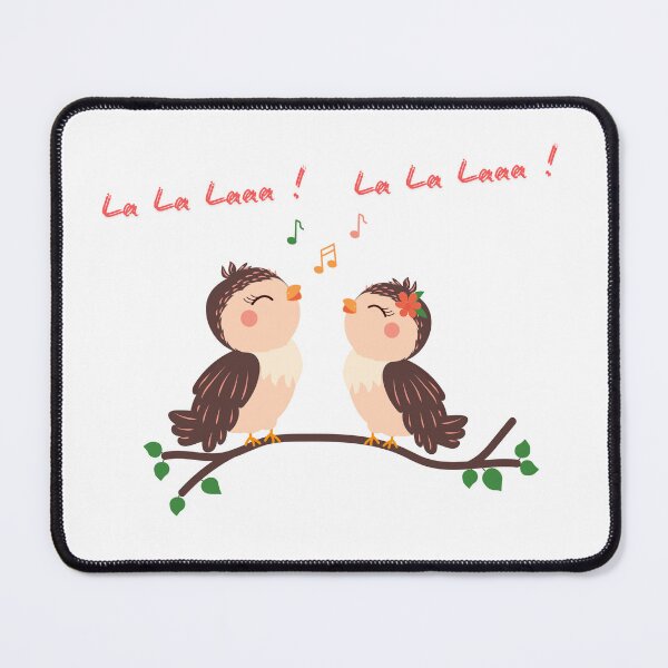 Item preview, La La Laaa! Cute Singing Birds on a Branch designed and sold by World-Shop25.