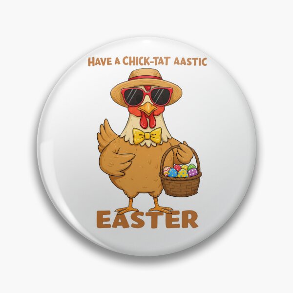 Item preview, Easter Chicken with Basket of Eggs designed and sold by Drevorezkin.