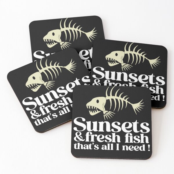 Item preview, Sunsets & Fresh Fish – That’s All I Need! | Funny Fishing Design designed and sold by Tahitifaifai.