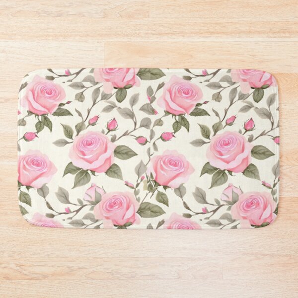 Item preview, Romantic Soft Pink Rose Pattern – Vintage Watercolor Floral designed and sold by LemonHorse.