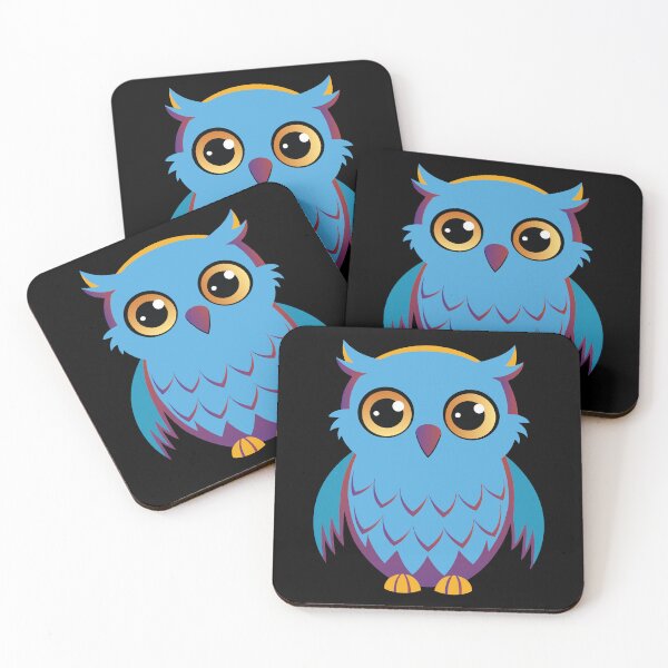 Item preview, CUTE OWL LOVERS - COLORFUL OWL - WILD BIRDS designed and sold by Gihan-Design.