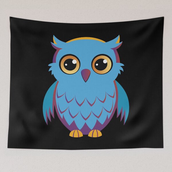 Item preview, CUTE OWL LOVERS - COLORFUL OWL - WILD BIRDS designed and sold by Gihan-Design.