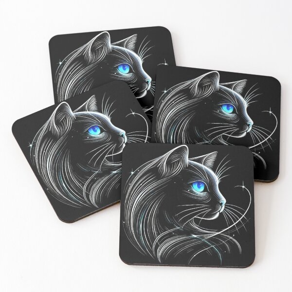 Item preview, Cat Elegance Neon – Futuristic Glowing Feline Design designed and sold by StudioNeon.
