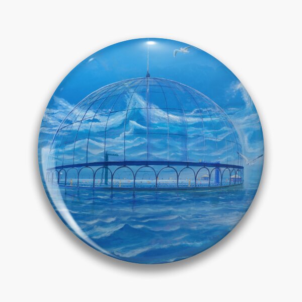 Item preview, Swimming lake in the sea - bird aviary as an outdoor swimming pool in the sea designed and sold by art paintings.
