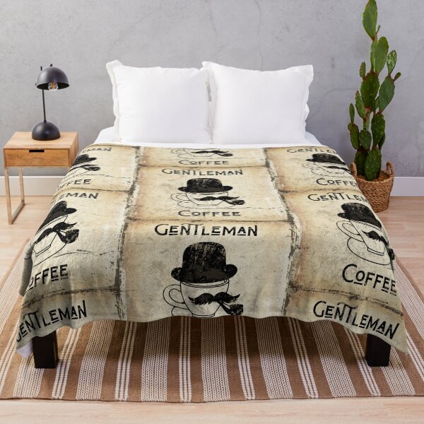 Item preview, Vintage Gentleman Coffee – Retro Mustache & Hat Design designed and sold by Psycho-Crazy.