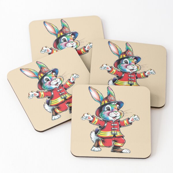 Item preview,  Easter Bunny the Fireman designed and sold by Nature's Palette.