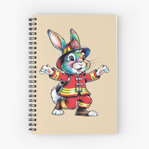 Item preview,  Easter Bunny the Fireman designed and sold by Nature's Palette.