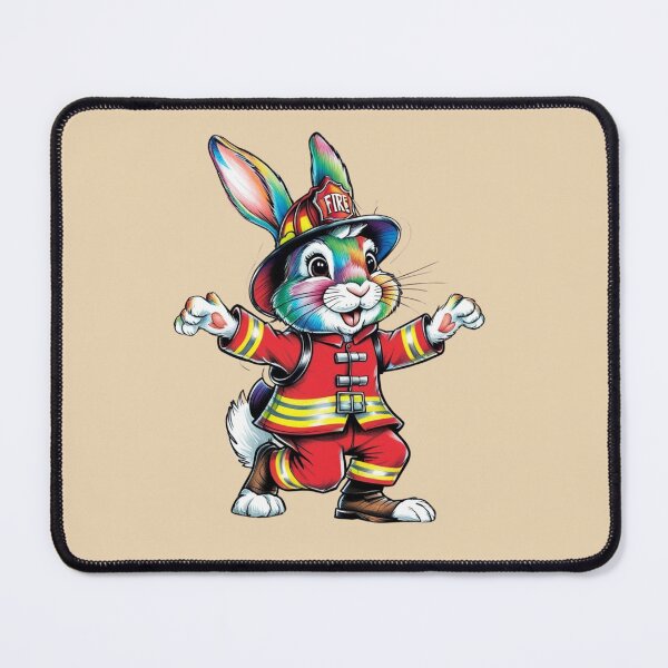 Item preview, Easter Bunny the Fireman designed and sold by Nature's Palette.