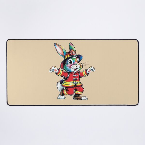 Item preview,  Easter Bunny the Fireman designed and sold by Nature's Palette.