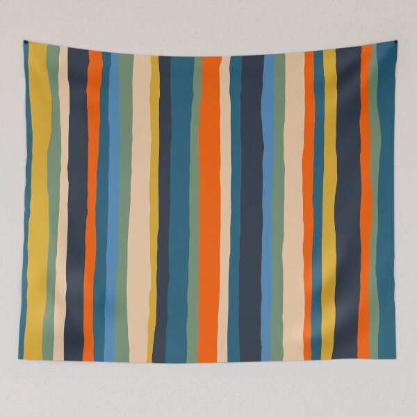 Item preview, Colorful Serrate Stripes Irregular Vertical Stripe Pattern designed and sold by kierkegaard.