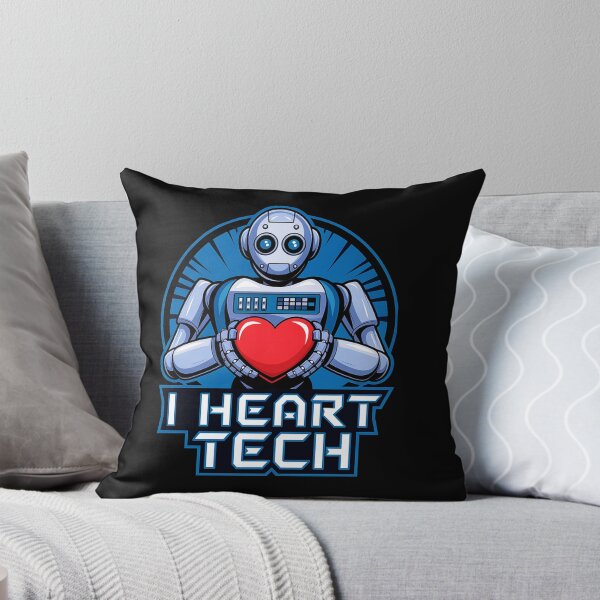 Item preview, I Love Tech Robot Heart  designed and sold by SteezeeStore.