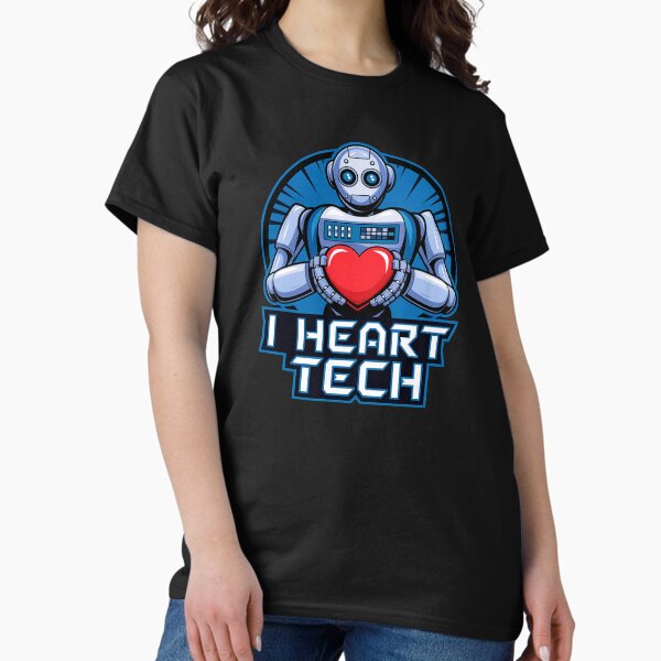 Item preview, I Love Tech Robot Heart  designed and sold by SteezeeStore.