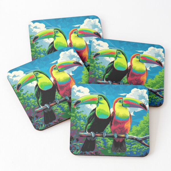Item preview, Psychedelic Toucans  designed and sold by Mystic Wild Studio.