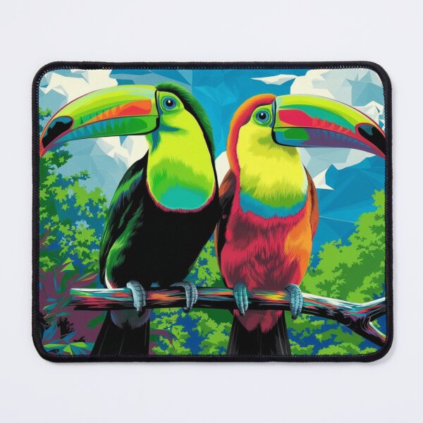 Item preview, Psychedelic Toucans designed and sold by Mystic Wild Studio.