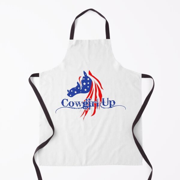 Item preview, Cowgirl Up USA Flag Patriotic American Horse | NickerStickers® on Redbubble designed and sold by NickerStickers.