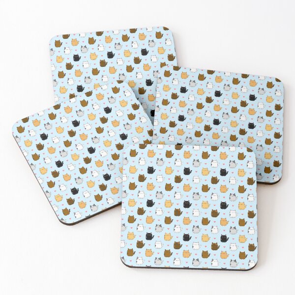 Item preview, Cute Kawaii Cats Pattern 1 designed and sold by STUDIO-72.