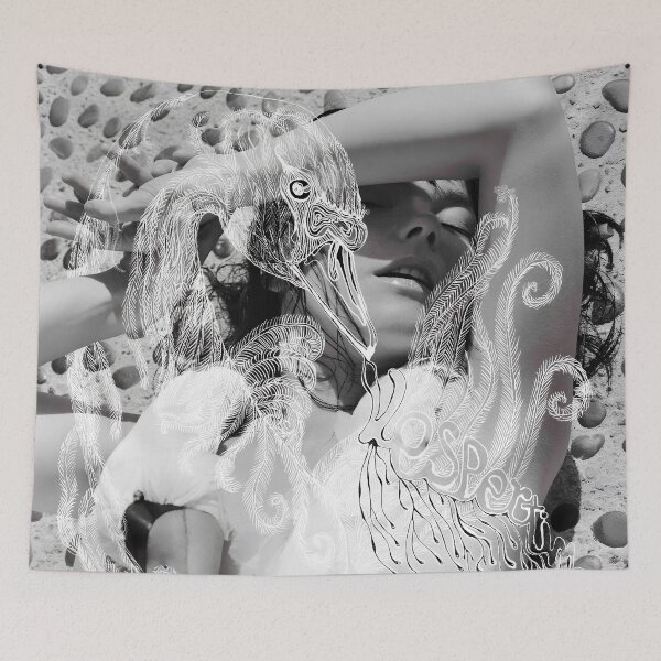 Item preview, kloro woman on rock designed and sold by roselynhara.