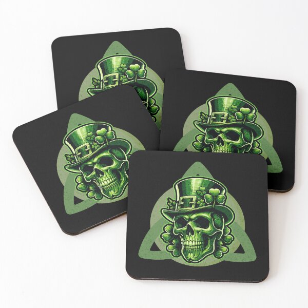 Item preview, St. Patrick's Day - Green Skull designed and sold by Rich Summers Art.