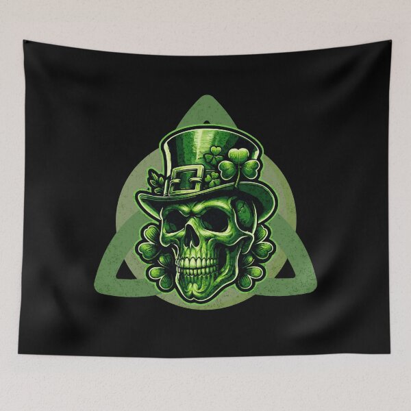 Item preview, St. Patrick's Day - Green Skull designed and sold by Rich Summers Art.