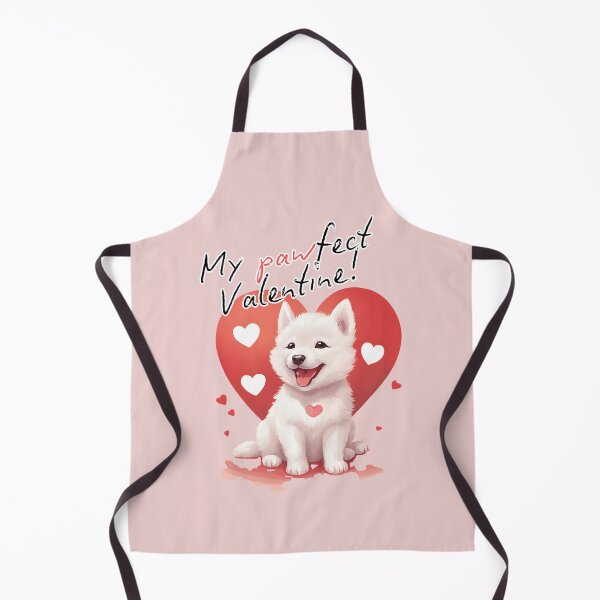 Item preview, My Pawfect Valentine: Cute white Jindo dog designed and sold by mycreastyle.