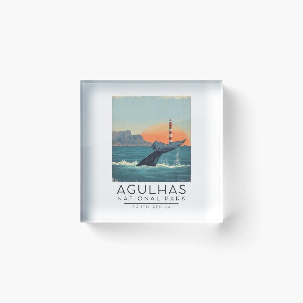 Item preview, A Vintage Illustration of Agulhas National Park - South Africa designed and sold by GoodOldVintage.