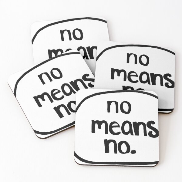Item preview, No means no. designed and sold by BrontesWhimsyStore.