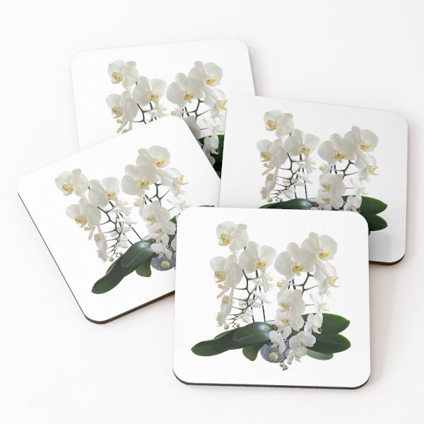 Item preview, White phalaenopsis orchid original artwork designed and sold by paragonDesign28.