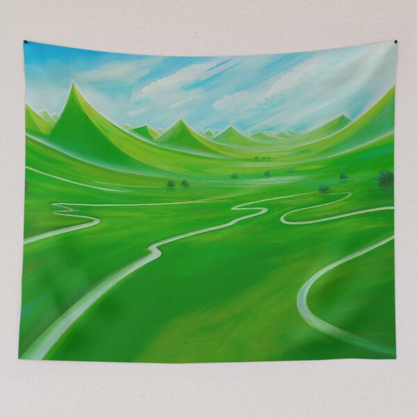 Item preview, Calligraphic river - a river like a handwriting designed and sold by art paintings.