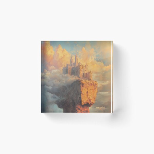 Item preview, Floating Castle – Majestic Fortress Among the Clouds designed and sold by D-a-y-d-r-e-a-m.