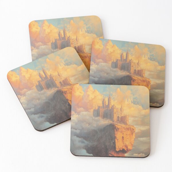 Item preview, Floating Castle – Majestic Fortress Among the Clouds designed and sold by D-a-y-d-r-e-a-m.