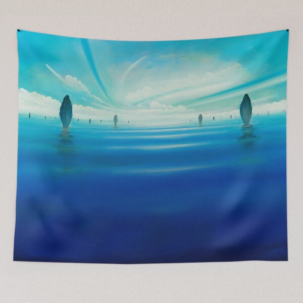 Item preview, Sea statues - a different kind of blue sea image designed and sold by art paintings.