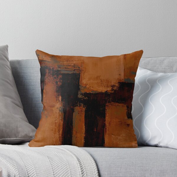 Item preview, orange triptych abstract designed and sold by ElaSzczepaniak.