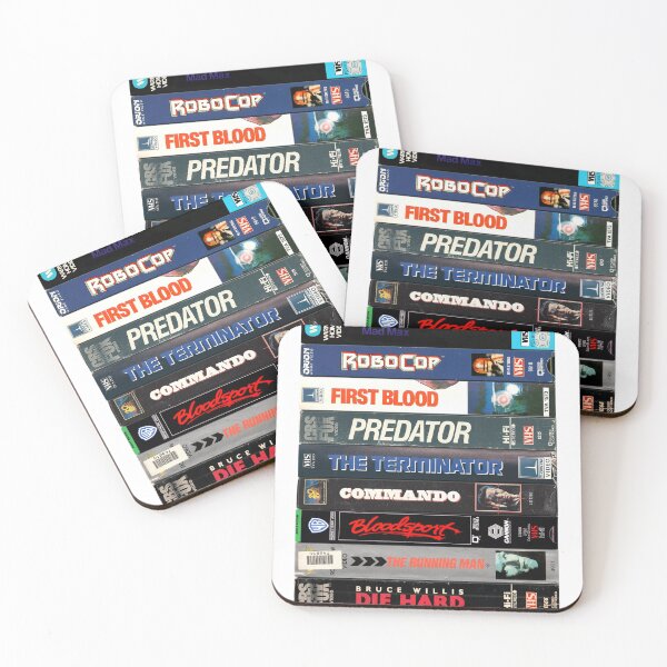 Item preview, 80s Action Movies - Vintage VHS Spines designed and sold by Mr Mustard Prints.