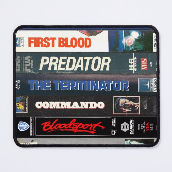 Item preview, 80s Action Movies - Vintage VHS Spines designed and sold by Mr Mustard Prints.
